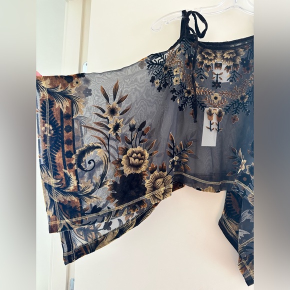 Naja Lauf (Danish Designer) beautiful made in Italy black gold top - Picture 7 of 7